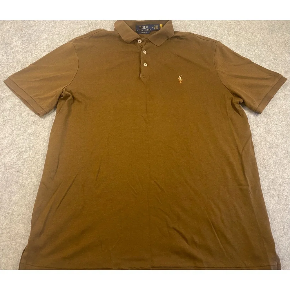 Ralph Lauren Polo Shirts & Pima Pullover Sweater Size M **LOT OF 3
